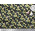 thumbnail image 2 of Soimoi Green Rayon Fabric American Robin,Insect & Flower Print Fabric by The Yard 56 Inch Wide, 2 of 3