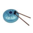thumbnail image 3 of ammoon Tambour à Langue en Acier Mini de 5,5 Pouces 8 Notes Touche C Handpan Tambour Zodiaque Chinois, 3 of 8