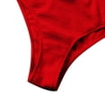 thumbnail image 4 of Cameland Women's Summer Skin-friendly Fashion Solid Color One Shoulder One-Piece Bikini Set, 4 of 5