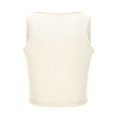 thumbnail image 3 of Timegard Tank Tops for Women Ribbed Square Neck Sleeveless Slim Comfy Cropped Tops Tee Summer Fashion, 3 of 5