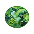 thumbnail image 1 of EGNMCR Bath Rugs,Outdoor Rug Round Green Moss Carpet, Imitation, Floor Mat For Bedroom And Living Room, Non-Slip Balcony Hanging Basket Floor Mat, Bedside Blanket For Bedroom round rug, 1 of 7