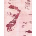 thumbnail image 1 of Ahgly Tapis Rectangulaire Abstrait Lavable en Machine Rouge Clair Rose, 8 Pieds x 10 Pieds, 1 of 7