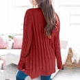 thumbnail image 4 of Kcodviy Sweaters Womens Open Sleeve 3Xl Sweater Coat Knit Boho Long Patchwork Knit Jackets for Women Open Front Coat Cardigan Pockets Front Long Sweaters for Women Cardigans with Pockets Sweater, 4 of 5