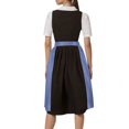 thumbnail image 4 of GDREDA Oktoberfest Bavarois Tablier Mi-Long Classique Uni pour Femme avec Liens pour Robe de Fête pour Rassemblements Festifs, 4 of 8