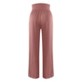thumbnail image 4 of Yuyuzo Womens Plus Size Yoga Pants Belly Control Straight Leg Slacks Solid Color Basic Lounge Wear Trousers, 4 of 6