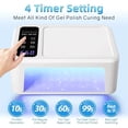 thumbnail image 3 of 480W UV LED Lamp For Nails 108 LEDs Nail Dryer With Red Light Mode Large Space Manicure Lamp 4 Timer ,High Power, 3 of 4