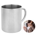 thumbnail image 3 of Stainless Steel Coffee Cup, Double-Layer Coffee Cup Milk Cup,  Coffee Cup, Easy To Take For Coffee Shops Home, 3 of 8