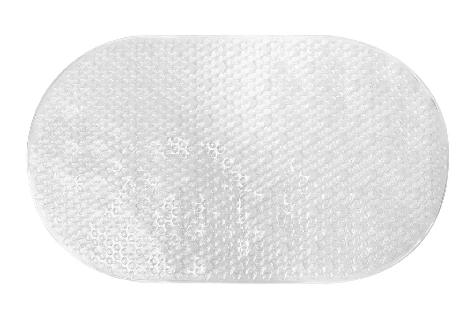 Mainstays Bubbles PVC Bath Mat Clear size 27x15.2