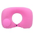thumbnail image 2 of U shape Pillow Press Inflatable Soft Head Rest Cushion Cervical Protection for Car Office Aircraft(Pink ), 2 of 14