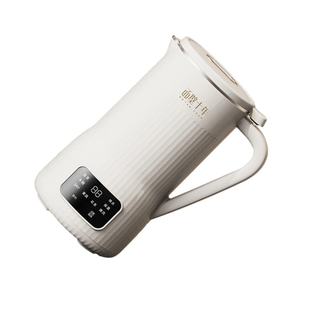 Transemion Stainless Steel Soybean Milk Maker Creamy Texture Pre-set Menu 12Hrs Appointment Large Capacity White