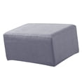 thumbnail image 3 of Abbracc Stretch Ottoman Cover Folding Storage Foot Stool Slipcover Protector Gray, 3 of 8