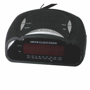 RA-42885 - RADIO Réveil AM/FM Numérique Noir avec Minuterie de Sommeil