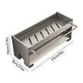 thumbnail image 3 of CaiYueKe Stainless Steel Over Sink Dish Drying Rack Multifunctional Kitchen Organizer Countertop Sponge Holder Utensil Drainer Storage Basket for Kitchen Counter Sink Side Space Saving, 3 of 7