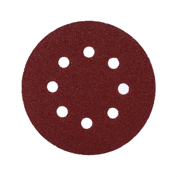 Sanding Disc, 10Pcs 125mm Round Shape Red Sanding Discs 8 Hole 60 to 1000 Grit Sand Papers for Random Orbital Sander