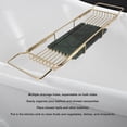 thumbnail image 4 of Expandable Bathtub Tray, Metal Marble Bathtub Caddy Tray, Bathtub Rack Shelf, Bathtub Rack Across Tub For Bathroom, 4 of 8