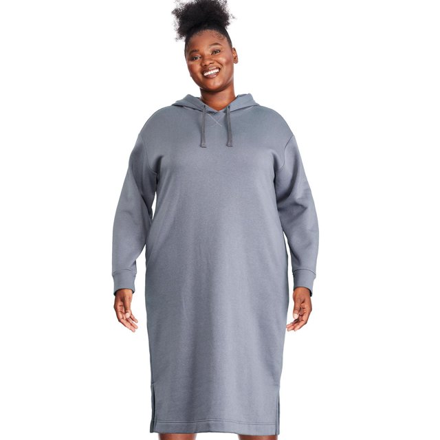 Robe mi-longue à capuchon George Plus pour femmes