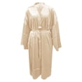 thumbnail image 4 of Women's Plus Size Satin Robes Plus Size Silky Kimonos Robes Sleepwear Short, 4 of 5