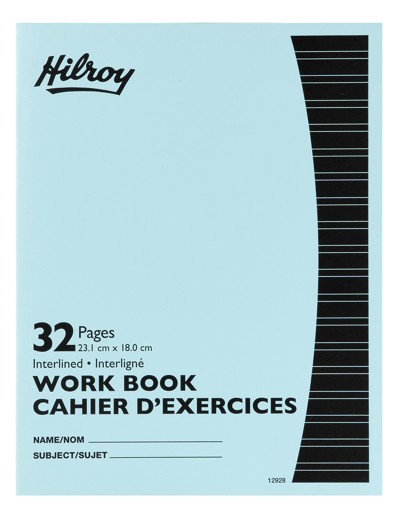 Hilroy Work Book, Interline Ruling, 32 Pages