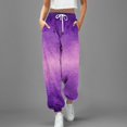 thumbnail image 2 of Nouveau Pantalon Décontracté Mode Impression 3D pour Femmes Taille Haute à Cordon, 2 of 4