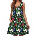 thumbnail image 4 of Ovzne Robes d'Été pour Femmes 2025 Robe pour Femme Robe Décontractée Ample d'Été Imprimée Sans Manches Col en V Haut/chemise Ensemble Robe Imprimée pour Femmes Liquidation, 4 of 6
