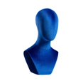 thumbnail image 4 of Yinanstore Mannequin de Buste Support Polyvalent pour Coiffe Usage Commercial Chapeaux Bleu, 4 of 8