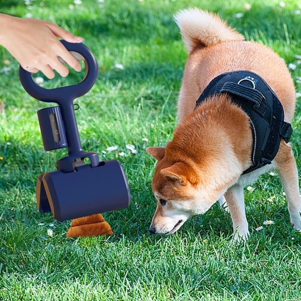 Foldable Poop Pick Up Clip with Waste Bag Dispenser - Shovelable