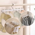 thumbnail image 1 of Vaidha Multi-functional Folding Wall-hanging Clothes Rack Clothes Balcony Drying Artifacts Household Six Clip Underwear Socks Drying Hanging Racks, 1 of 6