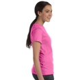 thumbnail image 2 of Hanes SL04 Womens Nano-T T-Shirt Size Medium, Purple, 2 of 3