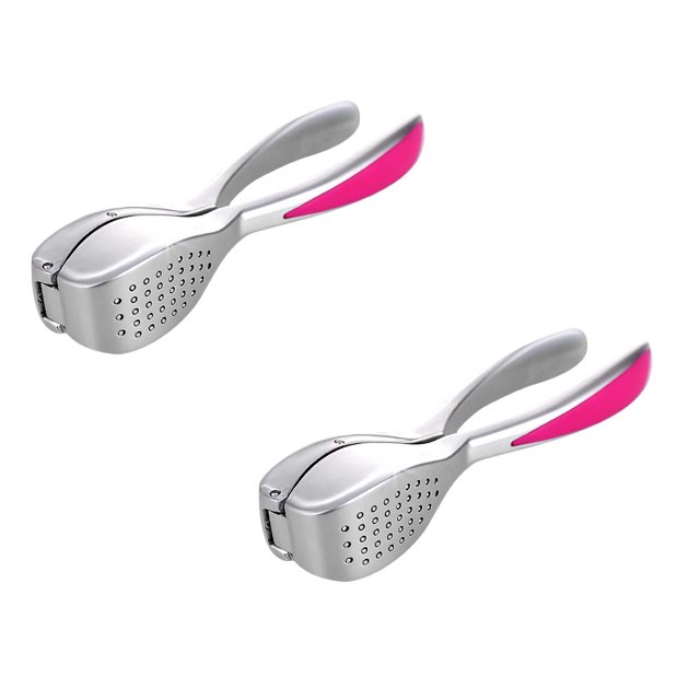 Oleegame 2PC Stainless Press Manual Peeler Garlic Kitchen Masher Garlic Garlic Steel Tools Kitchen,Dining Bar