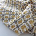 thumbnail image 2 of Couverture de Sofa Simple Vent Jaune à Carreaux Chaude Jeté de Lit de Sofa avec Franges à Pampilles pour Chambre Maison, 2 of 5