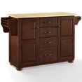 thumbnail image 4 of Crosley Eleanor Natural Wood Top Kitchen Island in Mahogany, 4 of 16