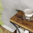 thumbnail image 3 of EDTara 39" Farmhouse Entryway Table with Storage, 4-Tier Wooden Console Table with Metal Geometric Frame for Hallway & Small Apartments, 3 of 8