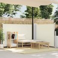 thumbnail image 1 of vidaXL Retractable Side Awning Cream 120x1000 cm, 1 of 5
