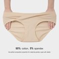 thumbnail image 3 of XZNGL Ladies Comfortable Prenatal Solid Color Large Size Abdominal Panties Low Waiste Underpants, 3 of 9