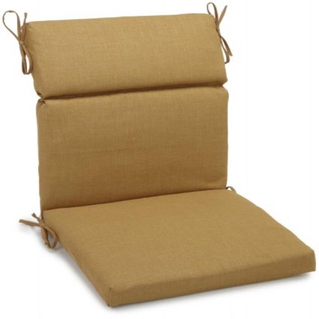 Coussin de Chaise d'Extérieur Carré pour Siège/dossier en Polyester Filé de 22 Po sur 45 Po - Blé