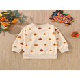 thumbnail image 4 of Infant Baby Halloween Pullover  Long Sleeve  Neck Pumpkin/Ghost Print Sweatshirt, 4 of 9