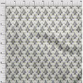 thumbnail image 3 of oneOone Cotton Cambric Fabric Diamond & Swirl Ikat Print Fabric BTY 56 Inch Wide, 3 of 4
