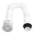 thumbnail image 3 of 37mm Kitchen Basin Single Drain Pipe OdorProof S Bend Water DownFlow Pipe Kitchen Sink Fitting, 3 of 12
