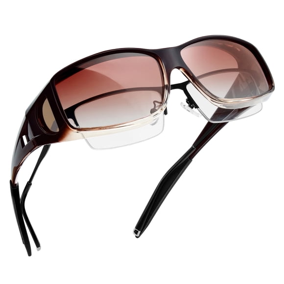 Joopin Sunglasses Fit Over Glasses, Polarized 100% UV Protection Wrap-around Sunglasses for Men & Women Driving