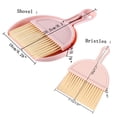 thumbnail image 3 of Oleegame 2PC Cleaning Brush Mini Desktop Sweeping Cleaning Brush Small Cleaning Brush And Dustpan Set Pink, 3 of 4