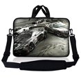 thumbnail image 2 of LSS 13.3 inch Laptop Sleeve Bag Compatible with Acer, Asus, Dell, HP, Sony, MacBook and more | Carrying Case Pouch w/ Handle & Adjustable Shoulder Strap, Racing Cars, 2 of 4