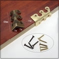 thumbnail image 1 of Protecteurs d'Angle pour Meubles, Lot de 2, Plinthe en Laiton Vintage et Housses de Protection pour Coins de Mur, Hauteur 1,5 Po, 1 of 9
