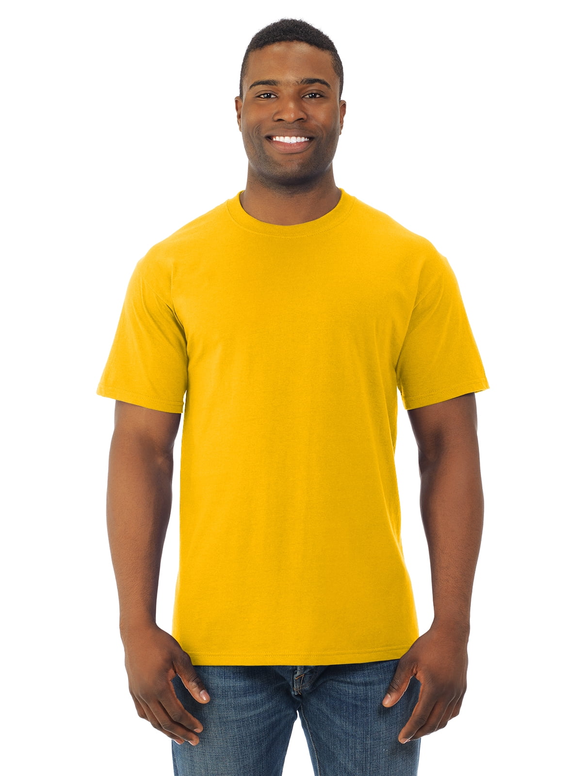 Fruit Of The Loom Mens HD Cotton Short Sleeve Crew T-Shirt, S, Gold