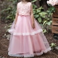 thumbnail image 3 of Robes Tutu pour Filles en Liquidation Robe pour Enfants Fille Robe Princesse Sans Manches Robe en Tulle à Fleurs Jupe-Robe Robe d'Halloween pour Enfants Robe Tutu pour Filles Rose Nouveau, 3 of 9