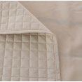 thumbnail image 4 of Gouchee Home Grid Double Bedskirt – Quilted Cement Bed Skirt, Soft Brushed Microfiber, 54x77x14", Machine Washable, 4 of 6