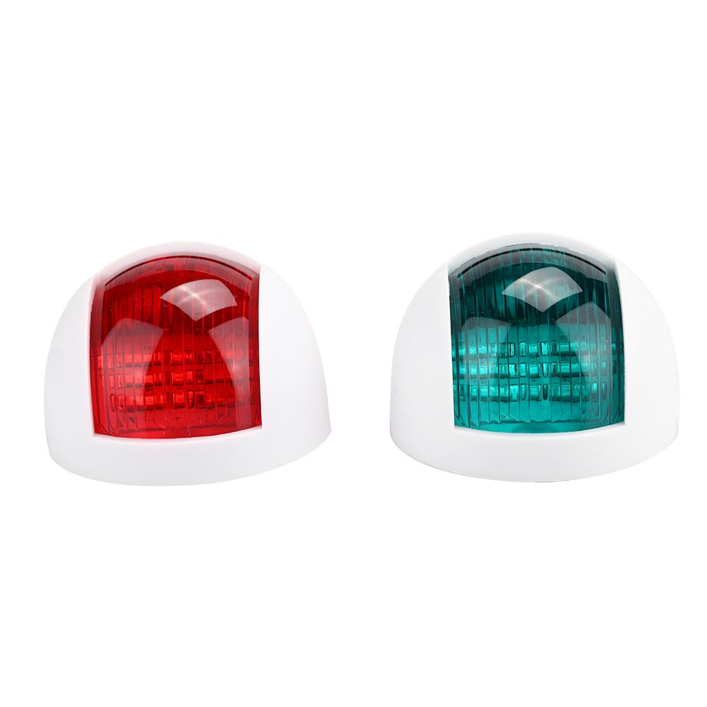 Ccdes 2Pcs Signal Lamp Red Green LED Waterproof Boat Navigation Light 12V 24V,Side Boat Light,Boat Sidelight