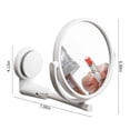 thumbnail image 3 of Yhmxh Bathroom Organizers and Storage Punch Round Vanity Mirror Bathroom Foldable Wall Mirror Home Rotating Mirror Bathroom Accessories Bathroom Counter Organizer Bathroom Decor, 3 of 6