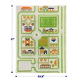 thumbnail image 2 of IVI 3D Play Carpet 71 x 52.5-inch Green Traffic Floor Rug for Kids, Large, 2 of 10