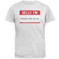 thumbnail image 1 of Halloween Hello I'm Obsessed With My Cat Mens T Shirt, 1 of 1