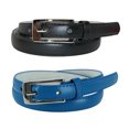 thumbnail image 1 of CTM® Ceinture Mince en Cuir de 3/4 Po pour Robe (Lot de 2 Couleurs) (pour Femmes), 1 of 5